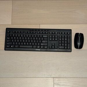 Cherry Keyboard and Mouse Set - USB Wireless Keyboard - Black - Cherry Stream